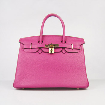 Hermes Birkin 30Cm Togo Leather Handbags Peach Gold